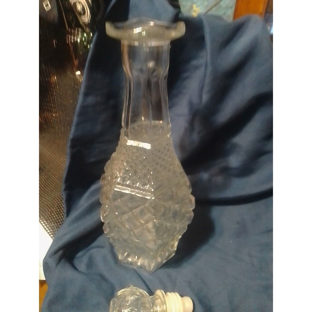 Anchor Hocking Wexford crystal glass decanter